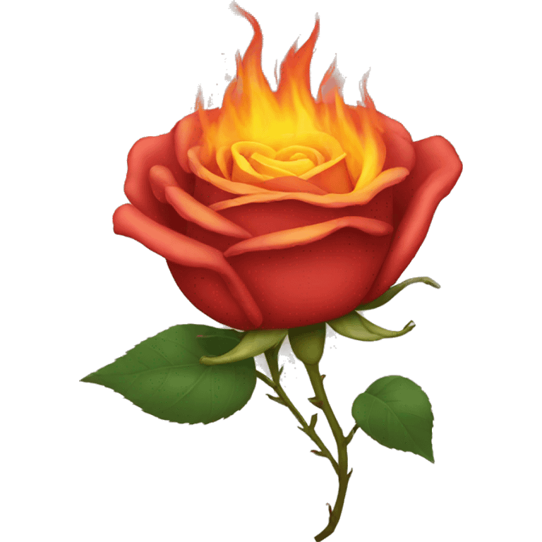 BURNING ROSE emoji