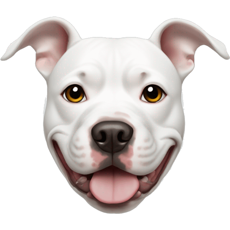 White pitbull emoji