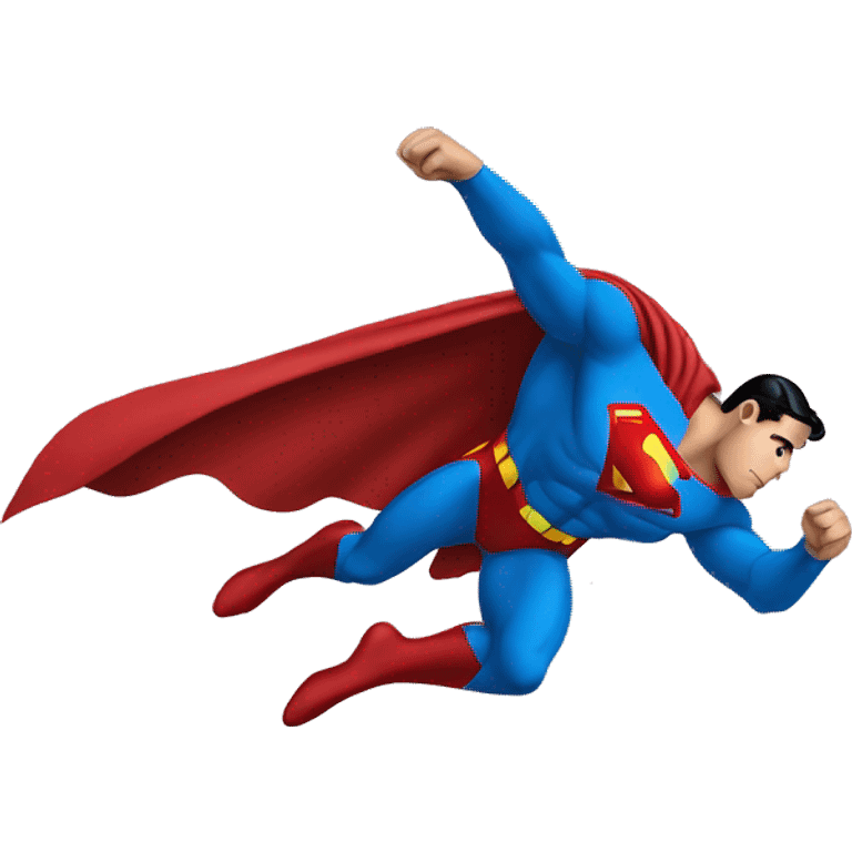 Superman flying emoji