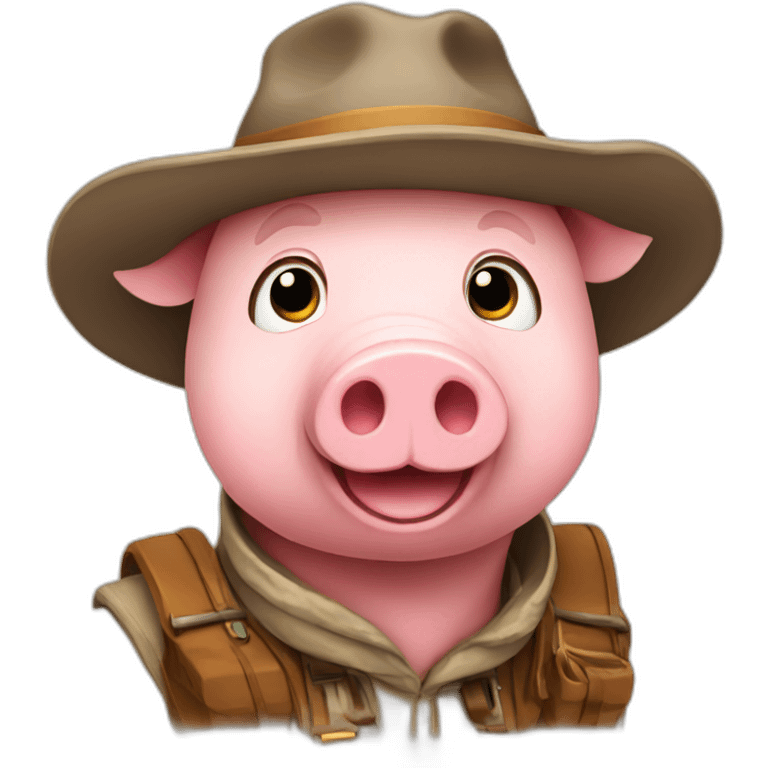 explorer pig emoji