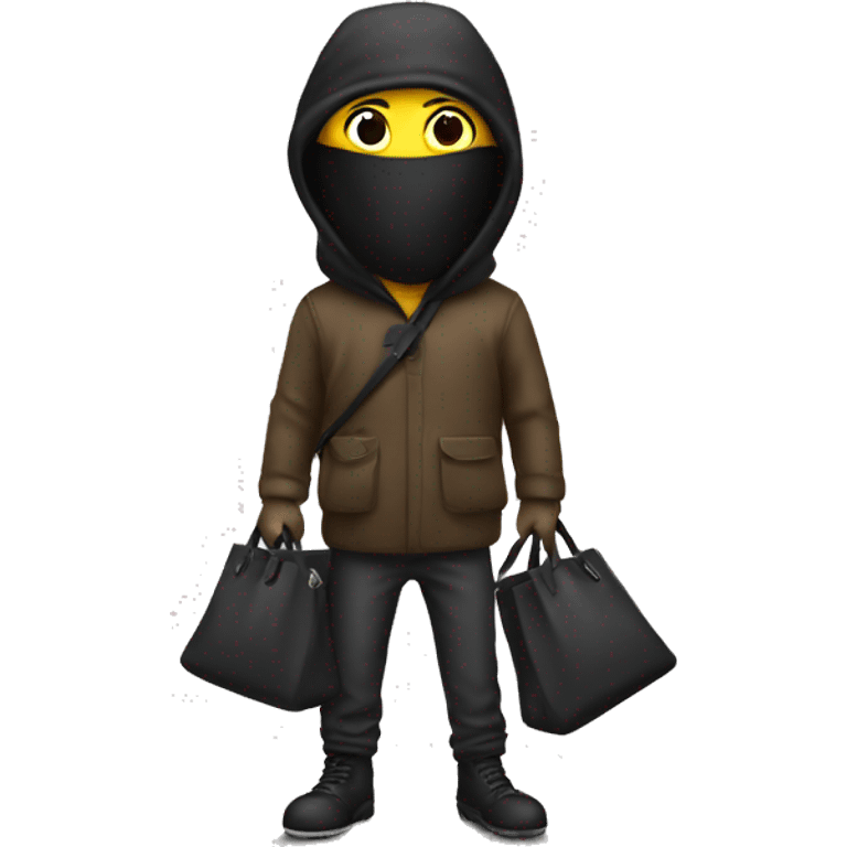 Robber with a bag emoji