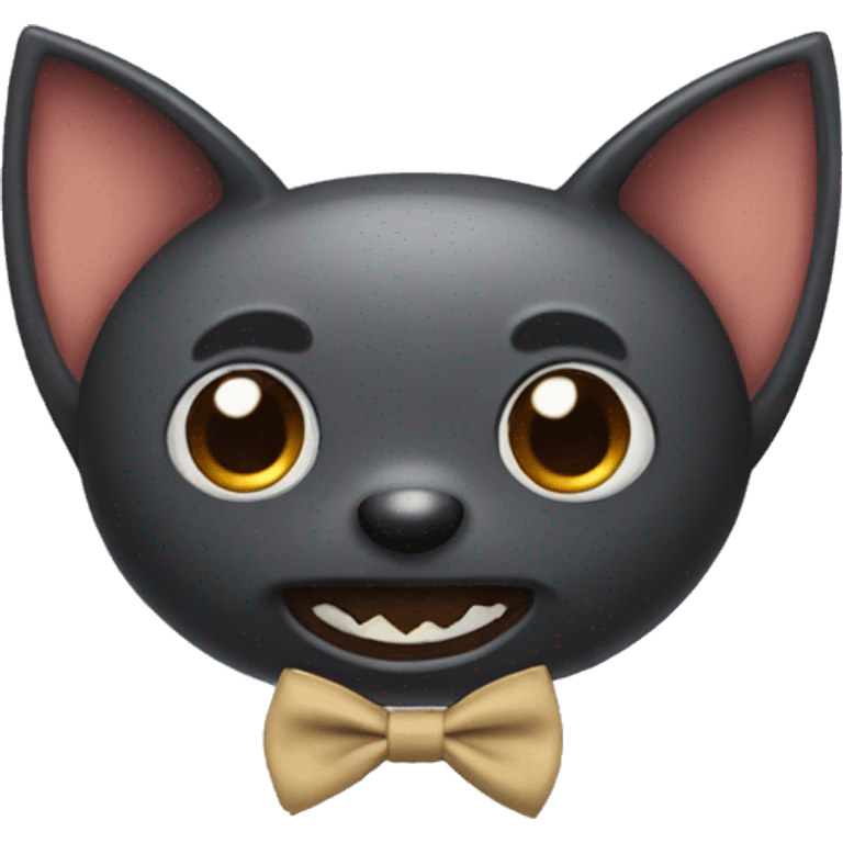 A bat with a bow tie  emoji