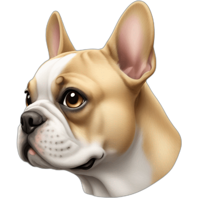 dog French Bulldog in profile emoji