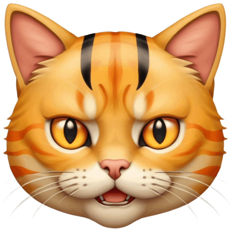 Realistic Angry Yellow tabby emoji