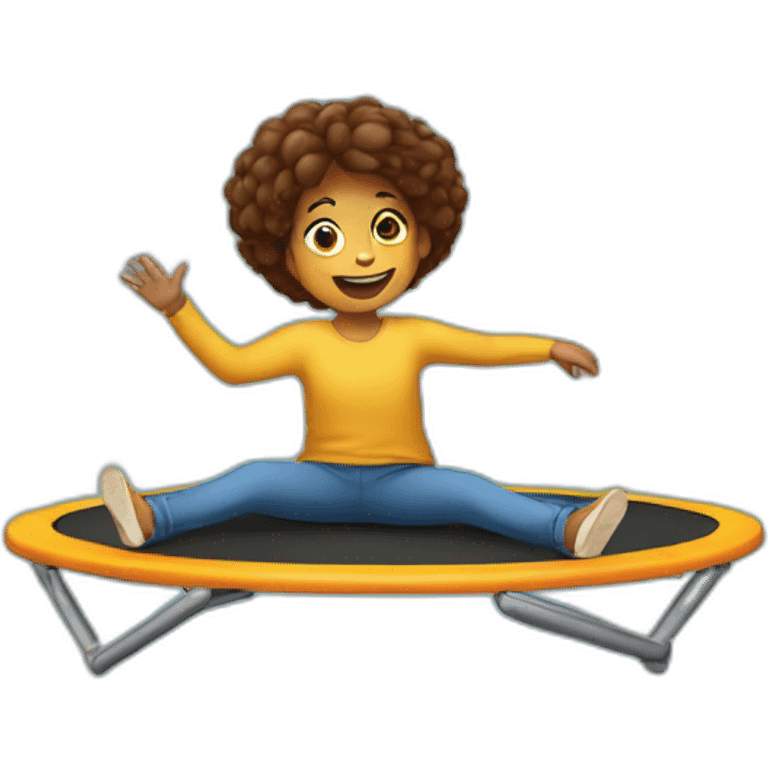 a person on a trampoline emoji