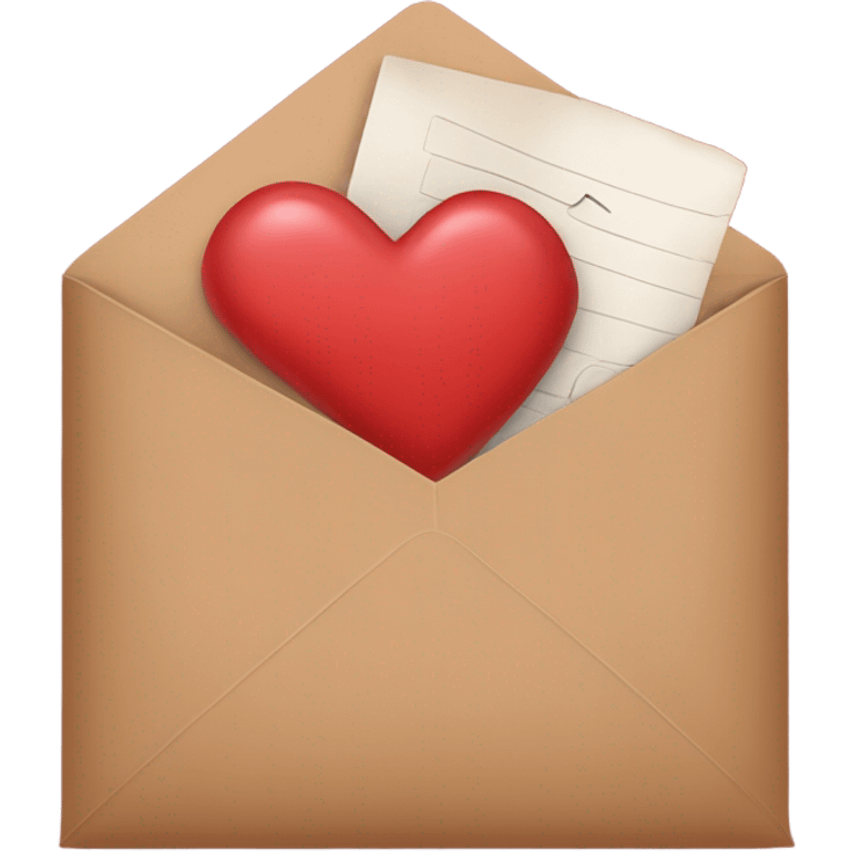 brown valentine’s day envelope emoji