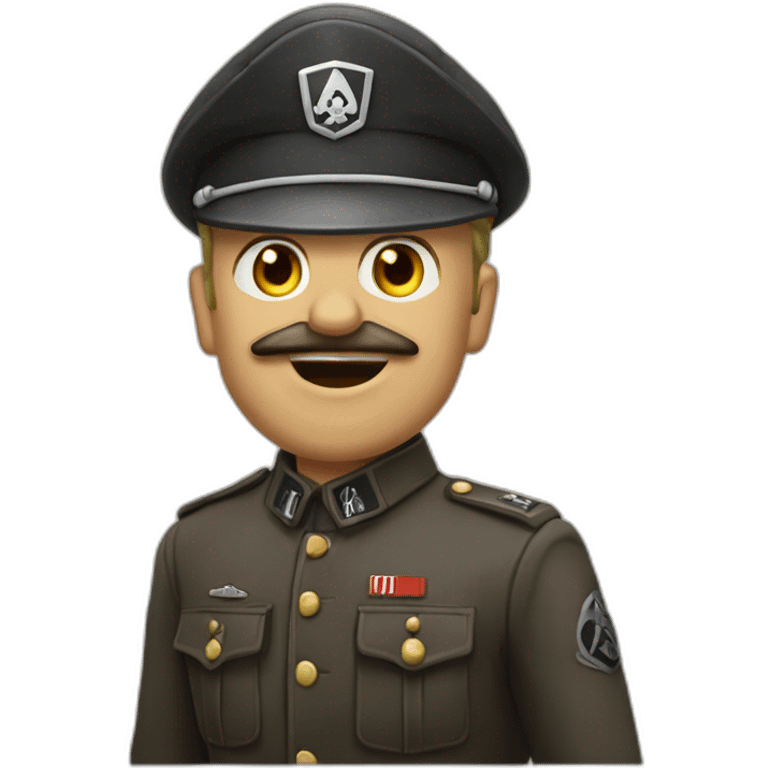 Degaule faisant le salut nazi emoji