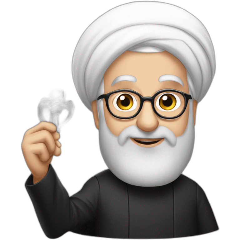 Hassan Rouhani with the key to JCPOA emoji