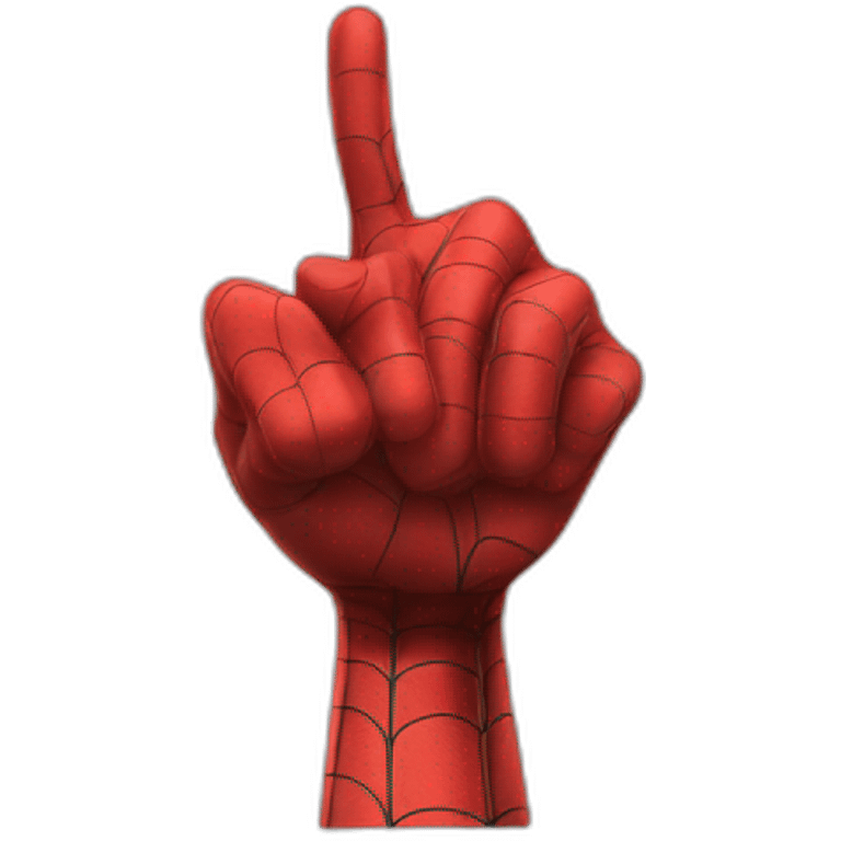 spiderman hand thumb-down emoji