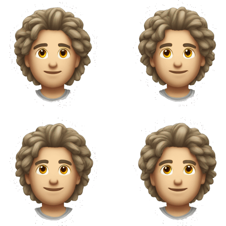 Homem de cabelo branco, curto a ler um jornal em dia de sol emoji