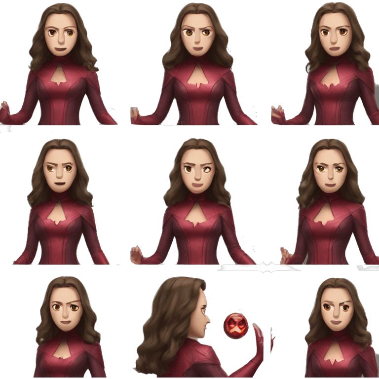 The Scarlet Witch from the mcu emoji