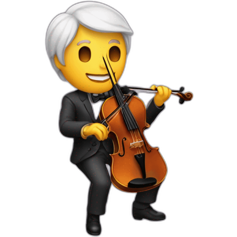 Chat qui joue du violon  emoji