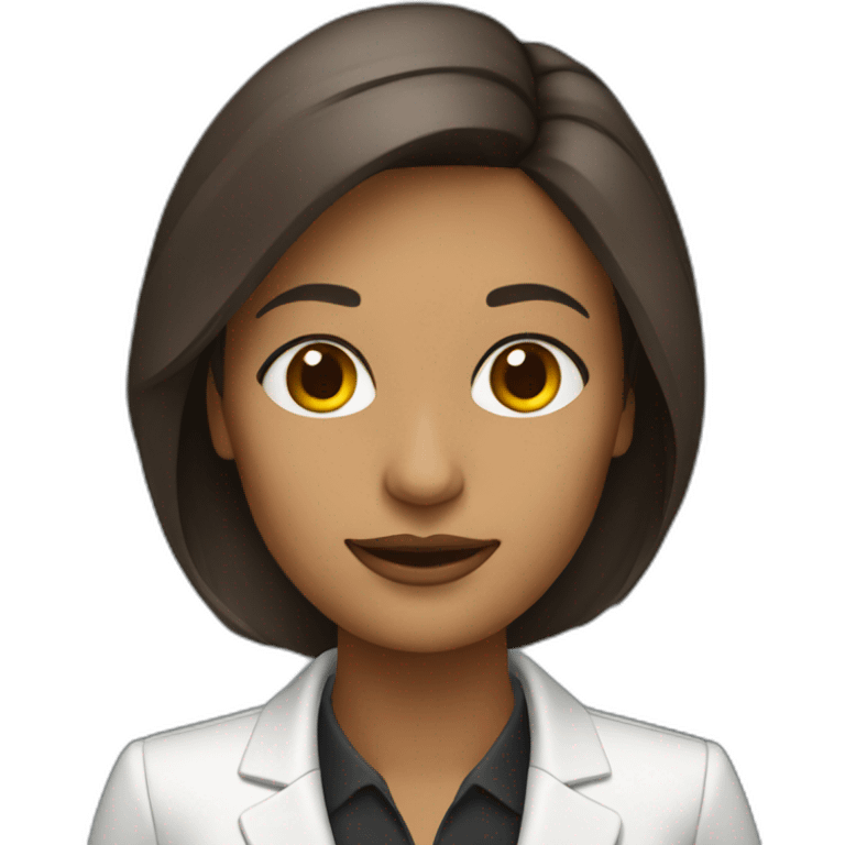 businesswoman using ai emoji