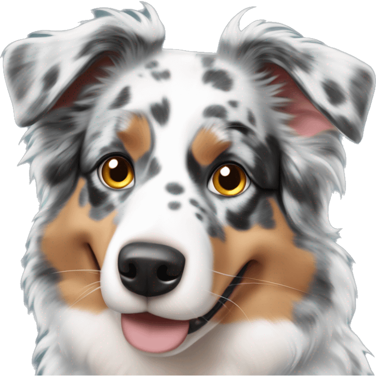 blue merle australian shepherd emoji