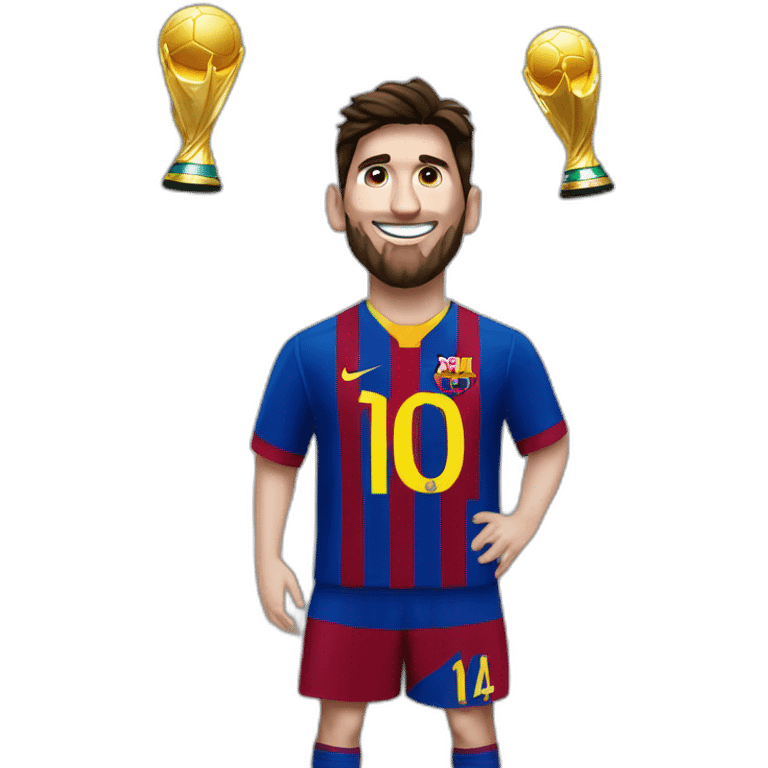 Leonel Messi campeón del mundo  emoji