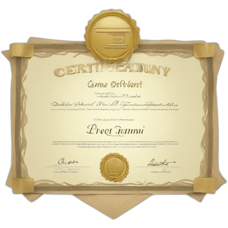 certificate emoji