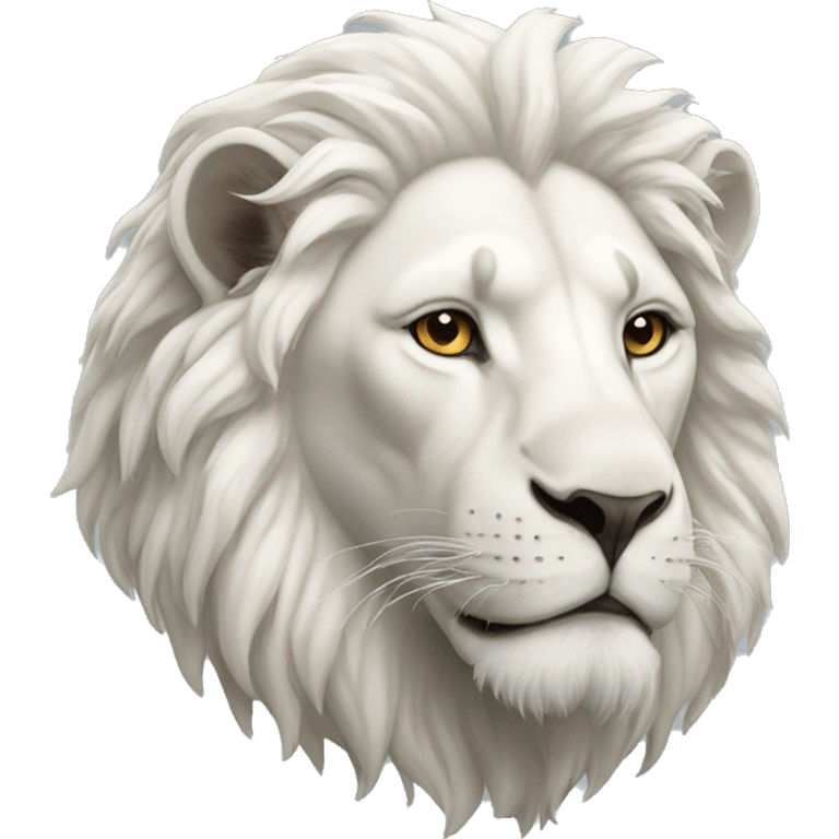 White lion emoji