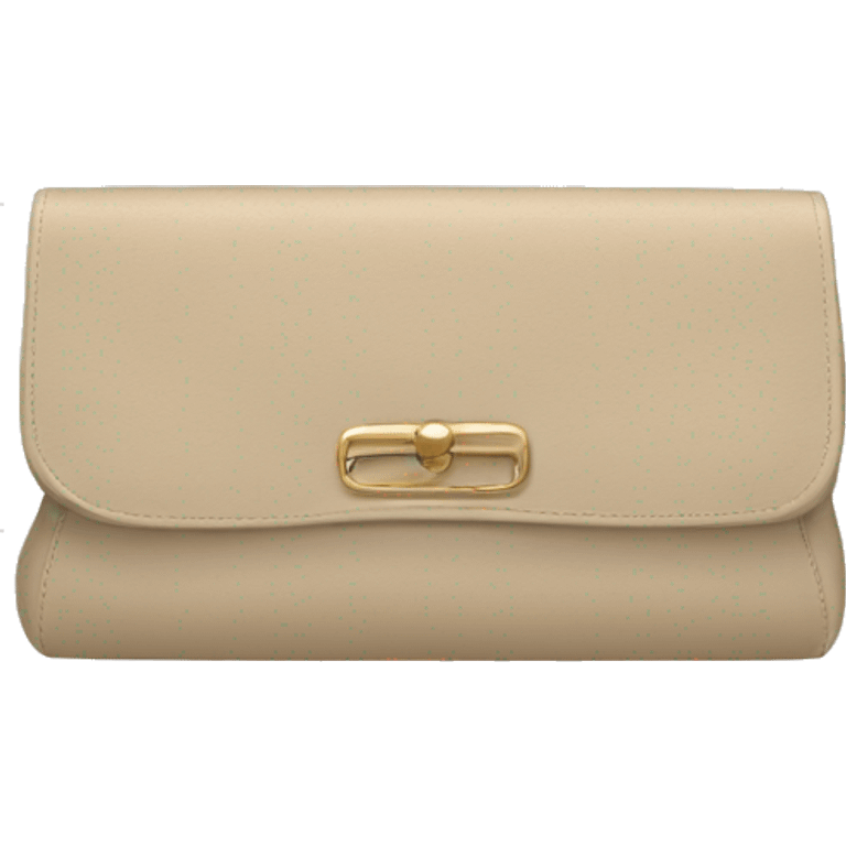 beige clutch bag emoji