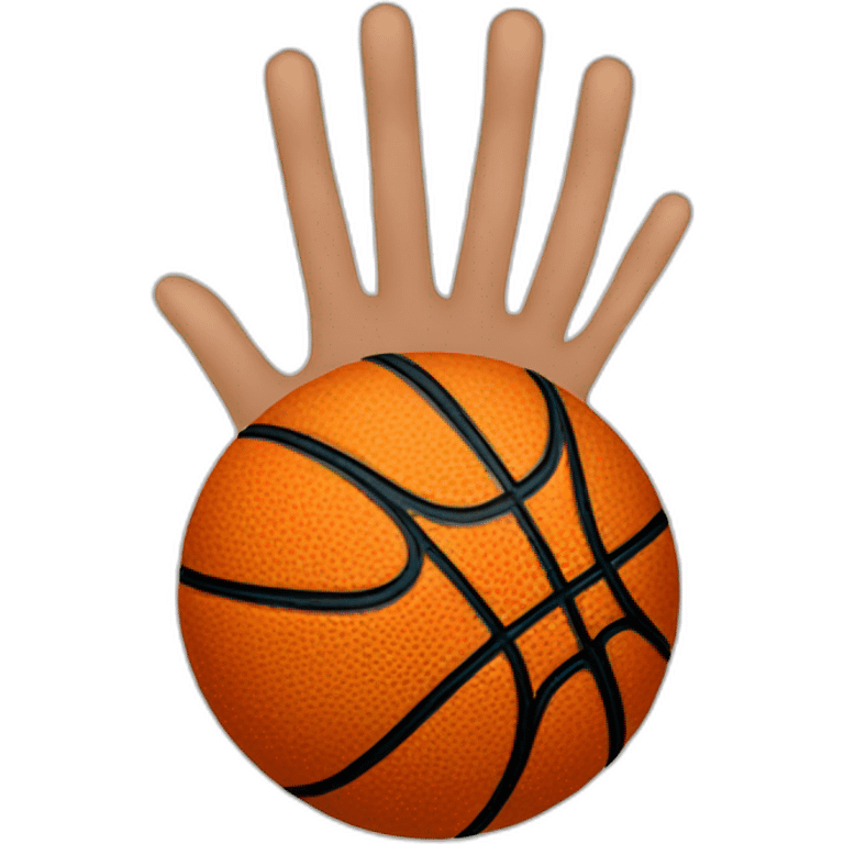 basketball attention finger emoji