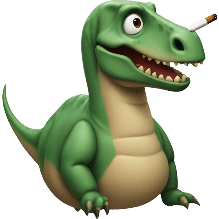 Smoking dinosaurs  emoji