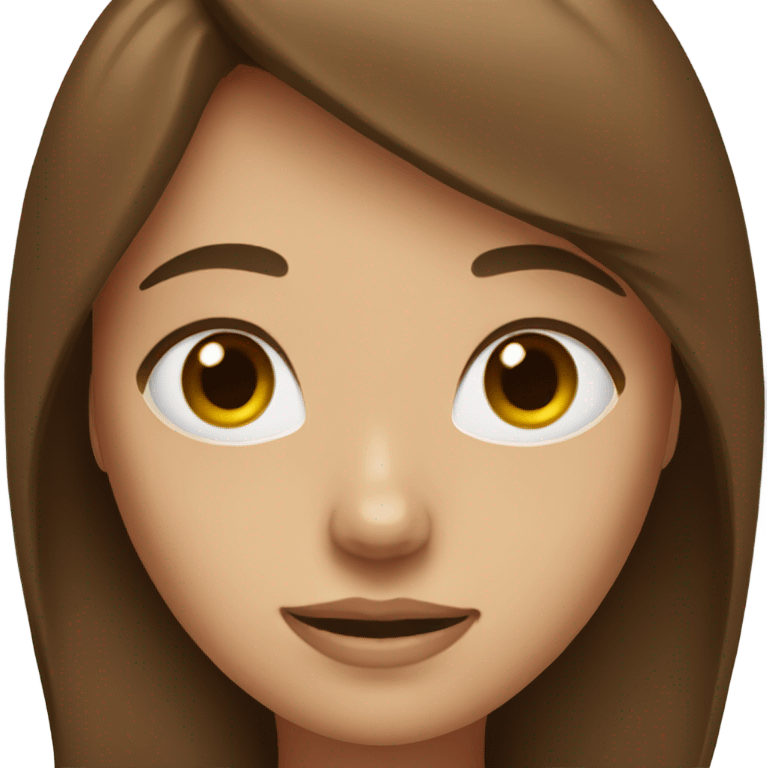 brown hair girl emoji