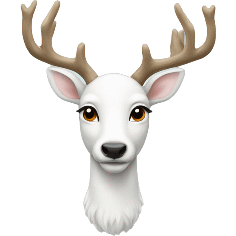 White deer emoji