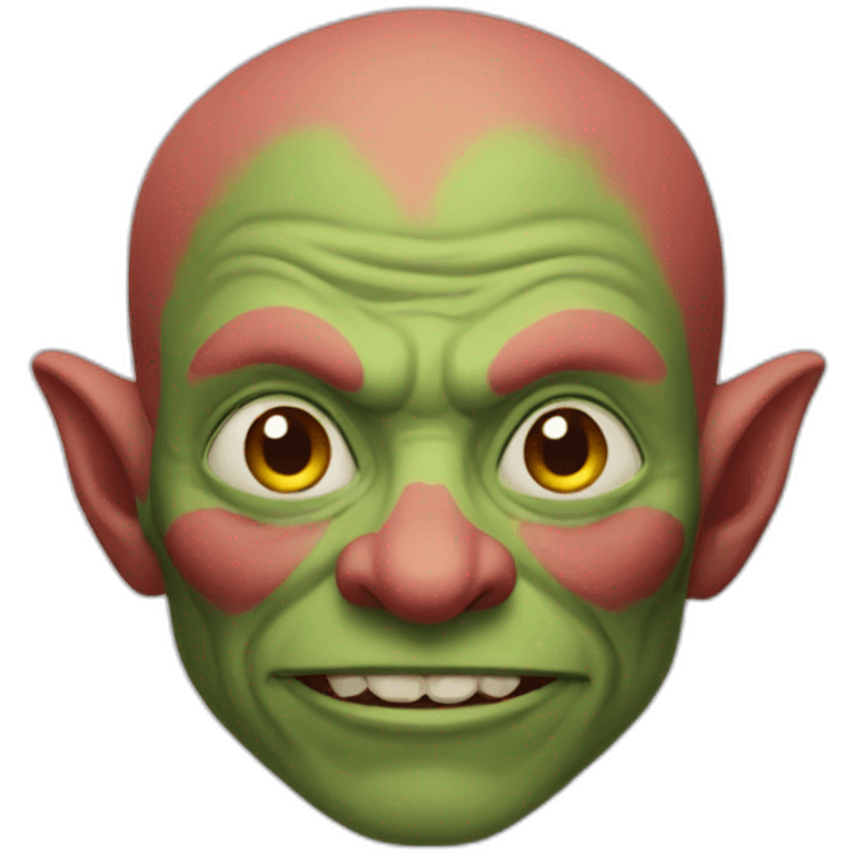 Red bald goblin emoji