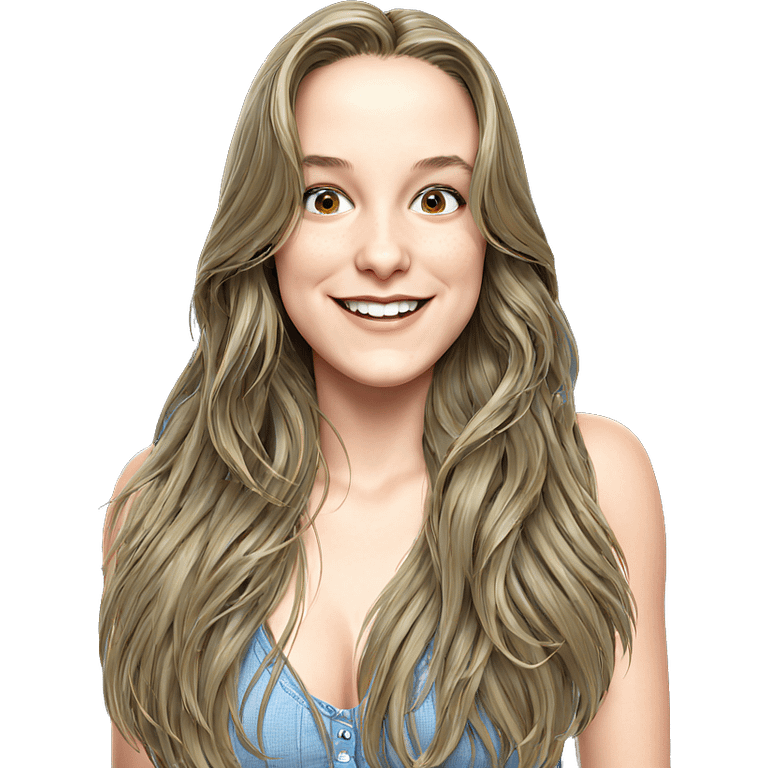 smiling girl with long hair emoji