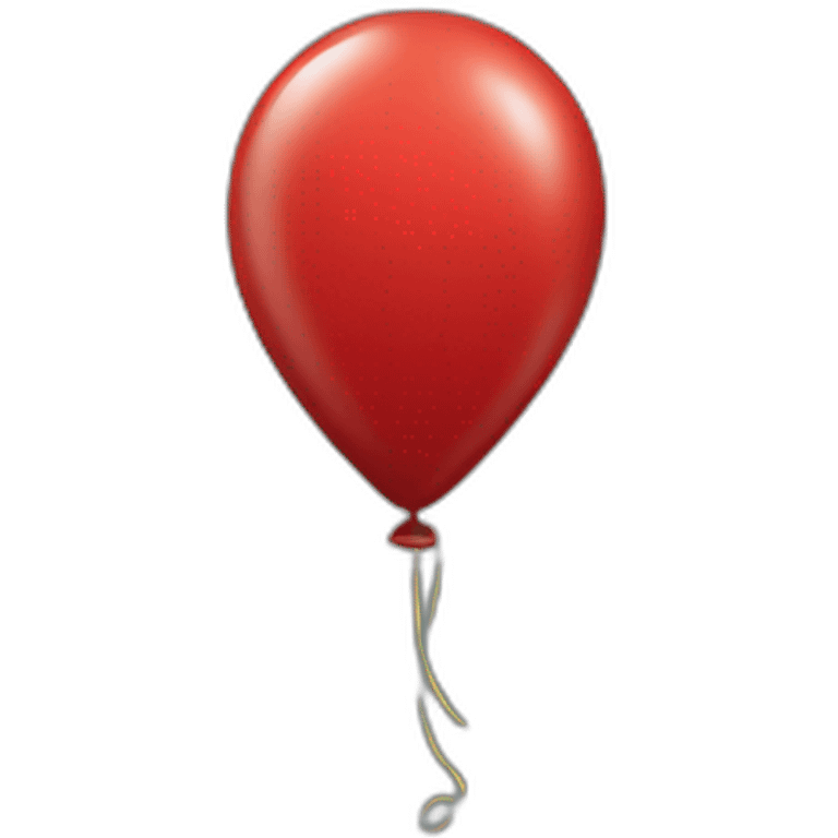 Red balloon smiling emoji