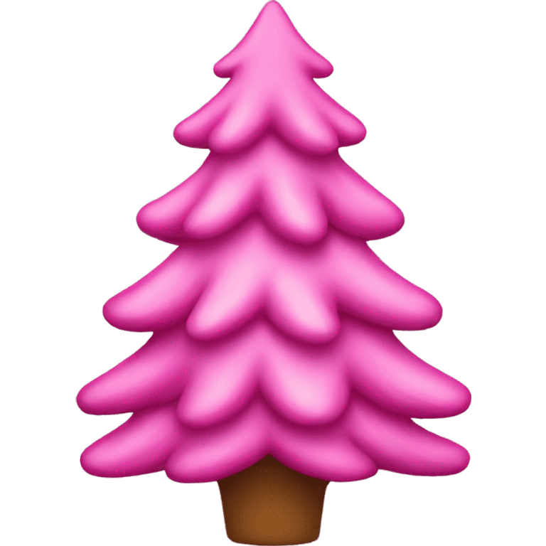 pink chrismas tree emoji