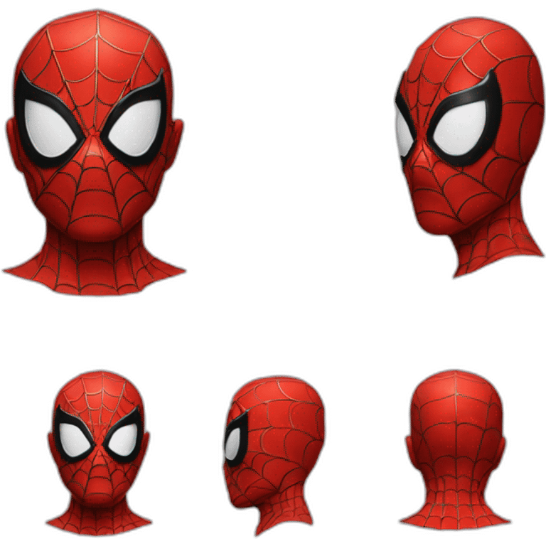 Spider-man red mask emoji