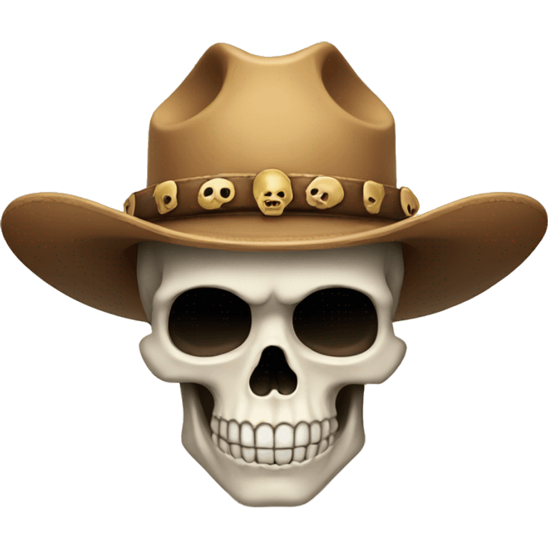 Skull with cowboy hat emoji