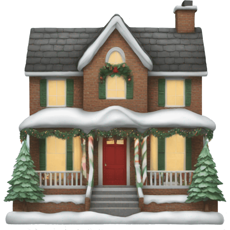 Christmas house emoji