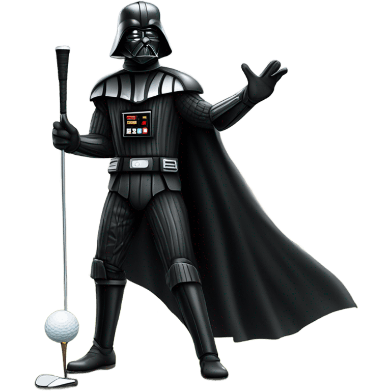 Darth Vader golfing emoji