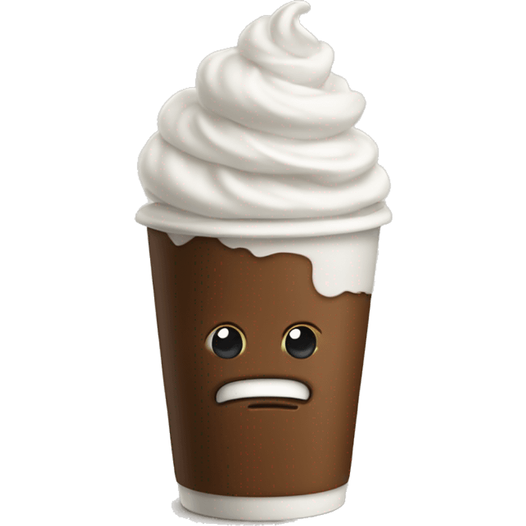 Coffee with whip cream  emoji