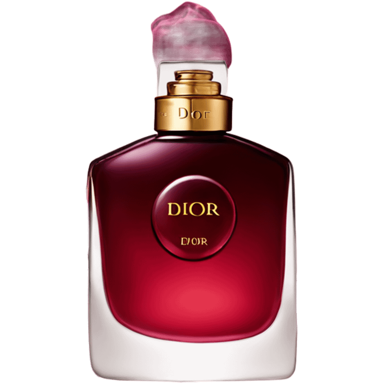 Dark red Dior parfum  emoji