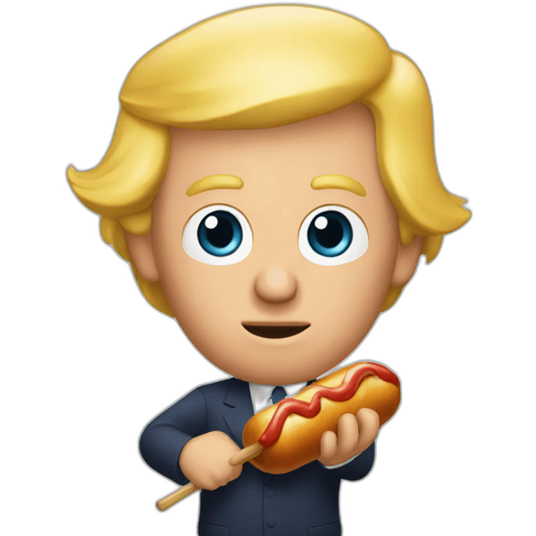 trump-holding-his-sausage emoji