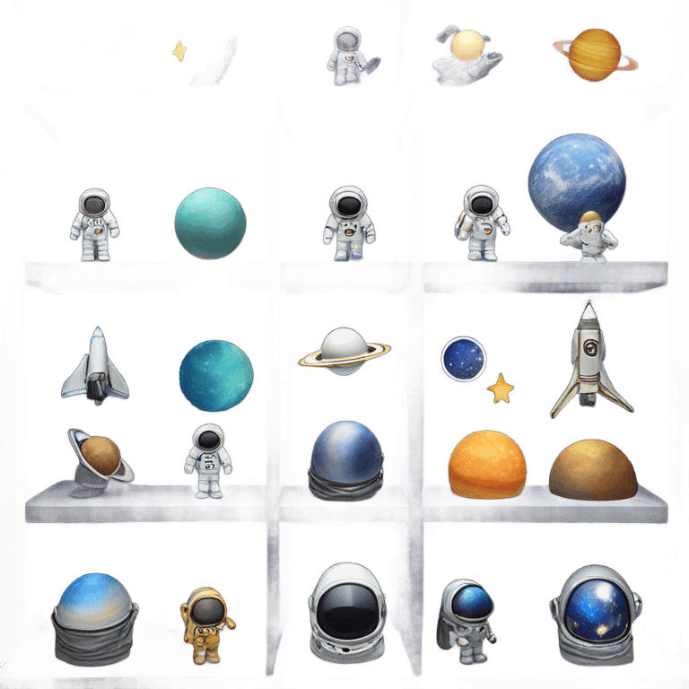 Space themed store emoji