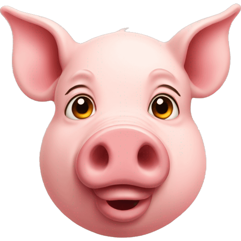 Pig with hearteyes emoji