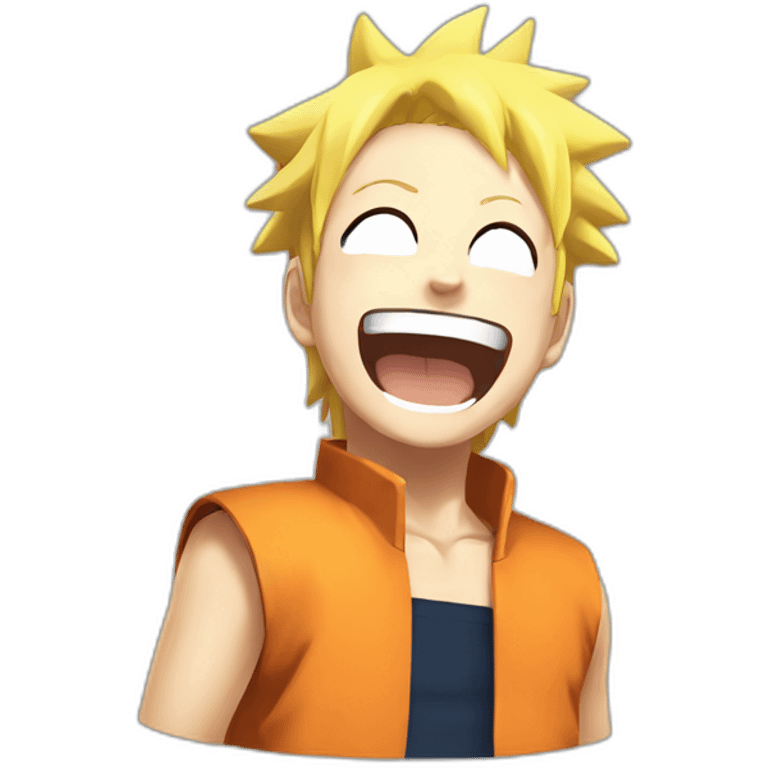 Naruto uzumaki laughing emoji