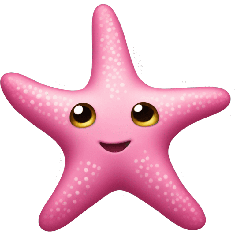 Pink starfish emoji