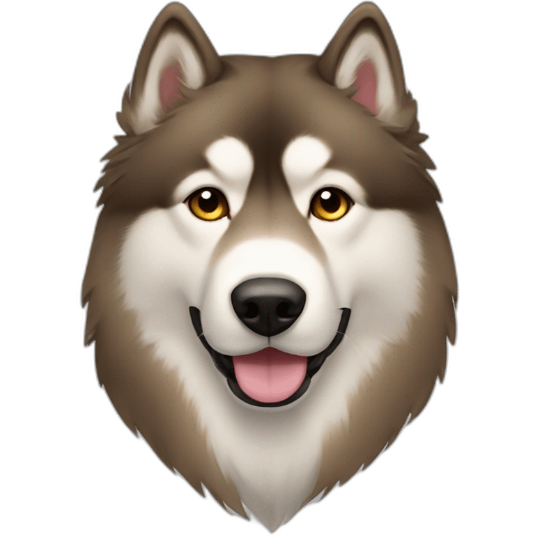 Light Brown malamute emoji