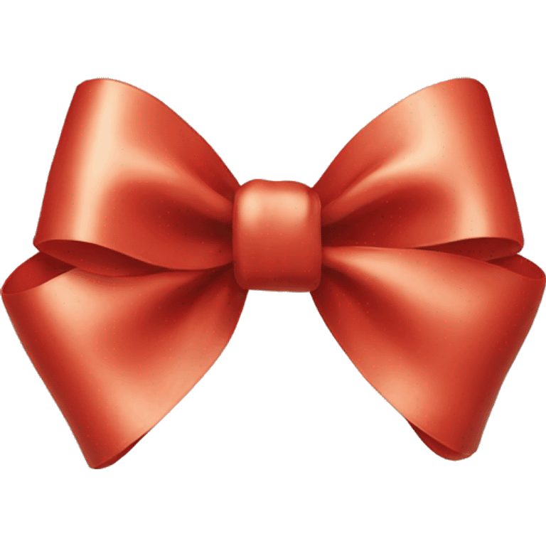 Christmas bow emoji