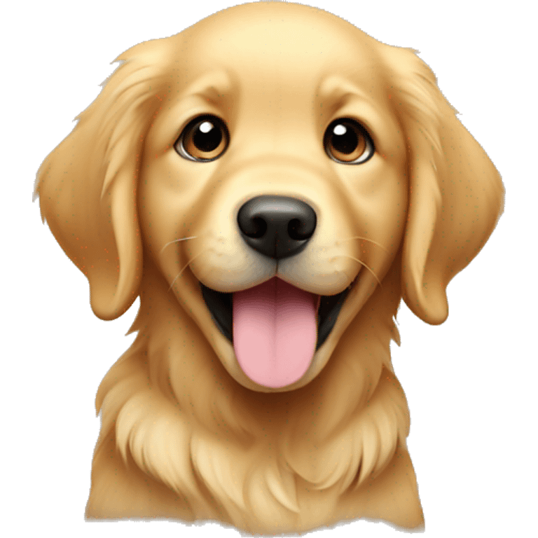 Golden retriever puppy emoji