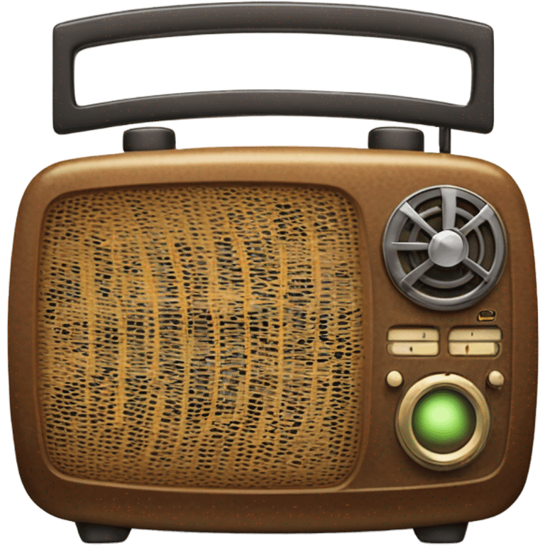 Song playing on radio airwaves emoji