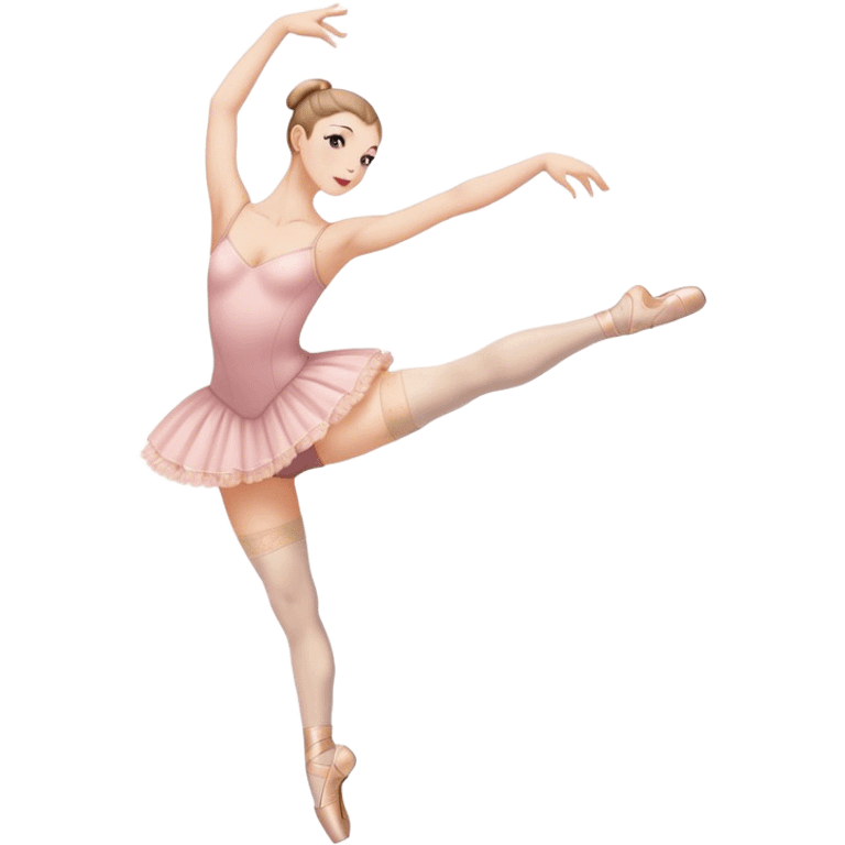 Ballet dancer in thigh highs emoji