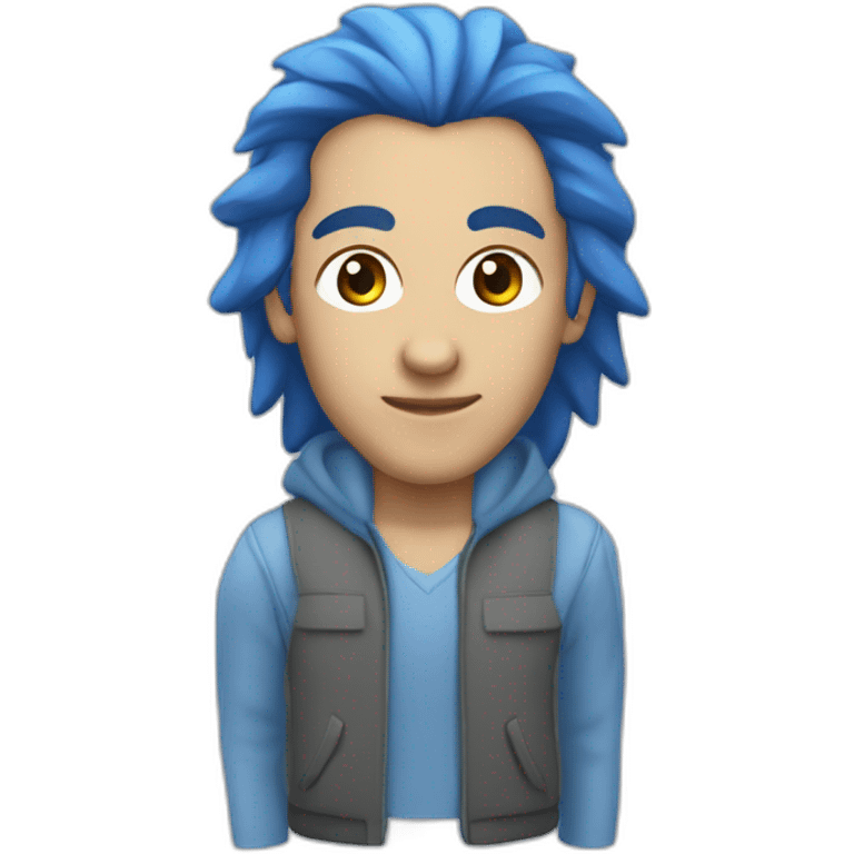 Blue Dacia Logan emoji