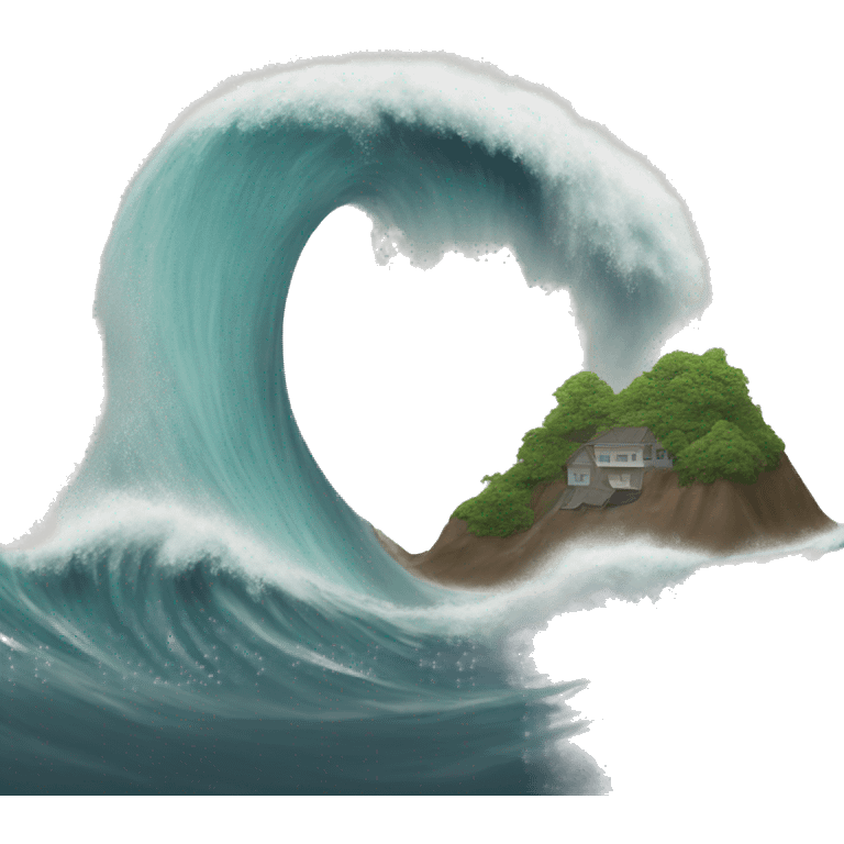 Tsunami￼ emoji