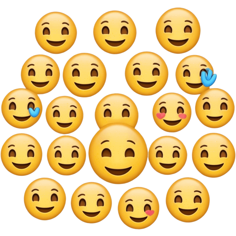 Emojis with smile in the circle emoji