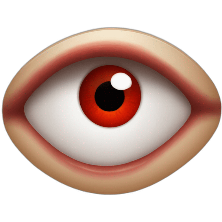 bloodshot eye emoji